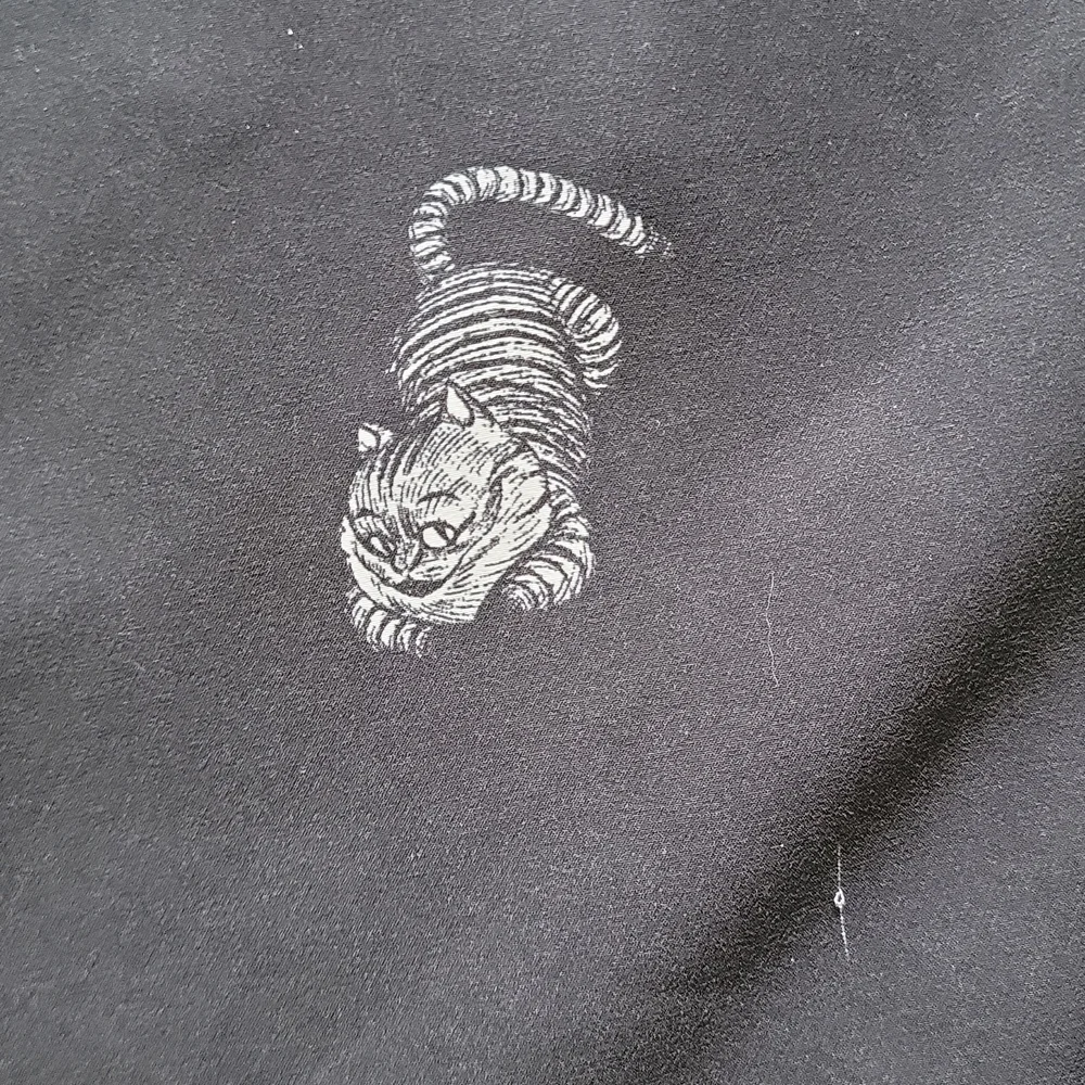 Alice Through the Looking Glass designer black Cheshire Cat skirt - Picture 5 of 7